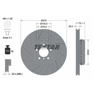 Kuva TEXTAR PRO+ 92265425 Jarrulevyt BMW: 3 Touring, Sedan, 4 Gran Coupe