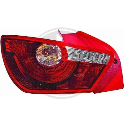Kuva DIEDERICHS 7426290 Takavalot Oikea polttimoilla Lampun kannalla SEAT: Ibiza 4 Sportcoupe
