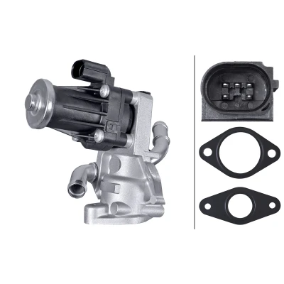 Kuva HELLA 6NU 010 171 661 EGR Venttiili Sähköinen Tiivisteillä FORD: Tourneo Custom V362 Bussi, Transit Mk6 Van, CITROËN: Jumper II Van