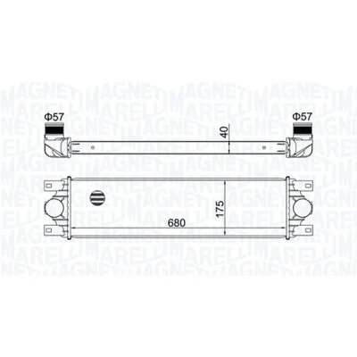 Kuva MAGNETI MARELLI 351319204780 Välijäähdytin