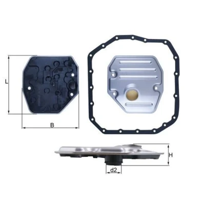 Kuva MAHLE ORIGINAL HX 265D Hydrauliikkasuodatin, Automaattivaihteisto Tiivisteillä TOYOTA: RAV4 III SUV