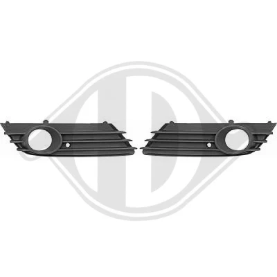 Kuva DIEDERICHS Priority Parts 1806047 Puskurin Ritilä Vasen, Oikea Sumuvaloilla vasrustetuille autoille OPEL: Astra H Caravan, Hatchback
