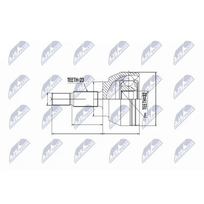 Kuva Nivelsarja, vetoakseli, Etuakseli, oikea, vasen Renault Laguna I, grandtour I OE 77 00 107 765, 110 218, 01 352 750