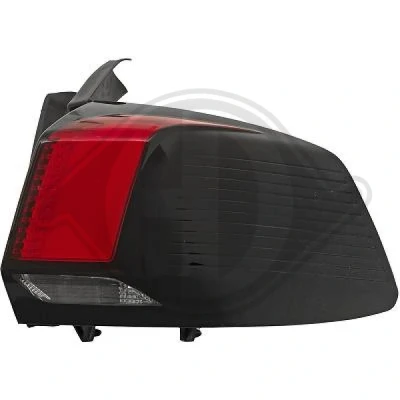 Kuva DIEDERICHS 4236590 Takavalot Oikea Uloin osa LED punainen/musta