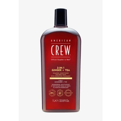 Kuva American Crew 3IN1 Ginger &amp; TEA SHAMPOO, CONDITIONER, AND BODY WASH Suihkusaippua, Koko: 450 ml, /
