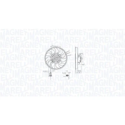 Kuva MAGNETI MARELLI 069422888010 Jäähdyttimen Tuuletin 282 12 180 VOLKSWAGEN: Transporter 4 Bus,