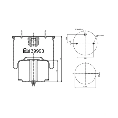Kuva FEBI BILSTEIN 39993 Metallipalje, ilmajousitus