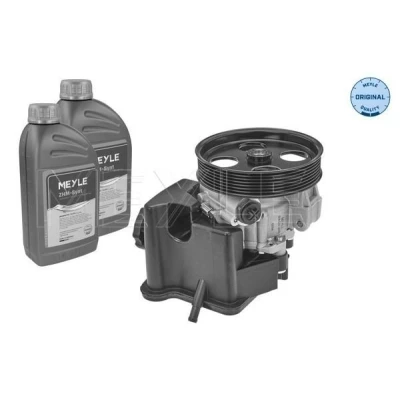 Kuva MEYLE 014 631 0010/S Ohjaustehostimen Pumppu Hydraulinen 7 Nestesäiliöllä, öljymäärä öljyhuuhtelulle MERCEDES BENZ: E sarja Sedan, T modell