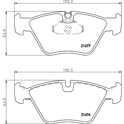Kuva HELLA 8DB 355 007 961 Jarrupalat Kulumisenilmaisemelle BMW: 5 Touring, Sedan