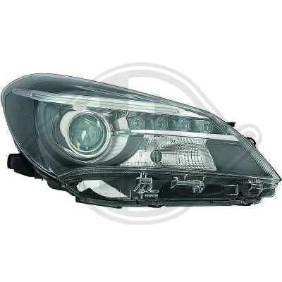 Kuva DIEDERICHS 6607185 Ajovaloumpio Vasen HIR2 LED TOYOTA: Yaris III Hatchback