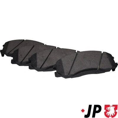 Kuva JP GROUP 3563600910 Jarrupalat Etuakseli akustisella kulumavaroittimella HYUNDAI: H 1 Cargo, Santa Fe I, Van, SSANGYONG: Actyon Sports I Pick up