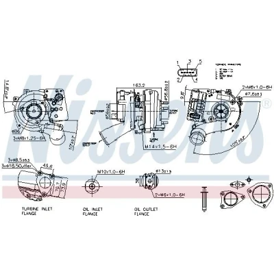 Kuva Turboahdin AUDI A6 Allroad C6, C6 Avant, Q7, Q7 Van, PORSCHE CAYENNE, VW PHAETON, TOUAREG OE 059145722J, 059145722JV, 059145722JX