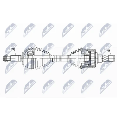Kuva Vetoakseli NTY NPW NS 132