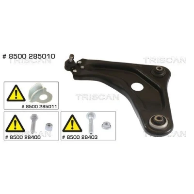 Kuva TRISCAN 8500 285010 Alatukivarsi Alapallo /pallonivelellä, Kumilaakerilla Poikittaistukivarsi 18, 15,5 PEUGEOT: 208 I Hatchback