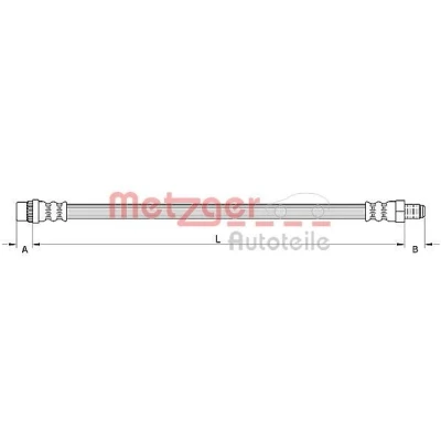 Kuva METZGER 4110930 Jarruletku 427 RENAULT: GRAND SCENIC 3, MEGANE 3 Grandtour