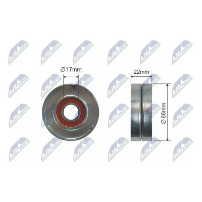 Kuva Kiristysrulla, moniurahihna ALFA ROMEO, CHEVROLET, FIAT, OPEL OE 13 40 268, 1340268, 25185910