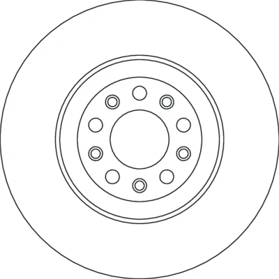 Kuva TRW Jarrulevy ALFA ROMEO: Giulia Sedan 28mm 5 110mm Tuuletettu Lakattu hiiliteräs DF6551S 50532932 Jarrulevyt