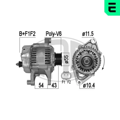 Kuva ERA 209530A Laturi 14V 117A JEEP: Cherokee II