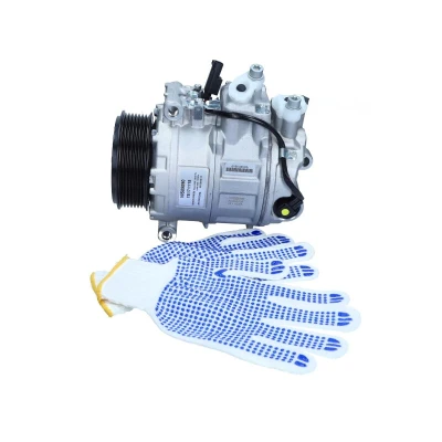 Kuva MAXGEAR AC330036 Ilmastoinnin Kompressori 7SEU17C 12V PAG 46 R134a kompressoriöljyllä, ilman magneettikytkintä, diodia