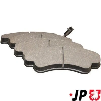 Kuva JP GROUP 4163601010 Jarrupalat Etuakseli kulumisvaroitinkoskettimella FIAT: Ducato III Flatbed Kuorma auto / Alusta