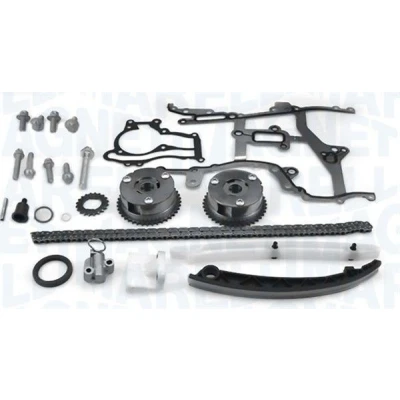 Kuva MAGNETI MARELLI 341500000800 Jakoketjusarja Tiivisteillä Ruuvisarjalla Yksinkertainen, Ketju koteloitu OPEL: Corsa D Hatchback