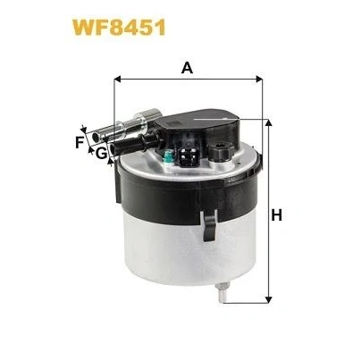 Kuva WIX FILTERS WF8451 Polttoainesuodatin Letkusuodatin 10mm VOLVO: V50, V70 3, S40 II, FORD: Focus 2 Kombi, FIESTA 6, 2, MAZDA: 3 Hatchback