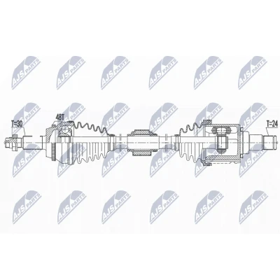 Kuva Vetoakseli, Etuakseli, vasen LEXUS ES, TOYOTA AURION, CAMRY Sedan, HIGHLANDER / KLUGER OE 43420 0E150