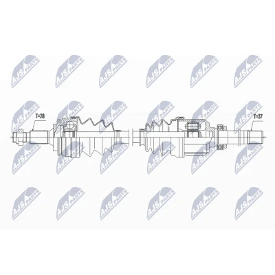 Kuva NTY NPW PE 073 Vetoakseli Etuakseli, oikea 923 86
