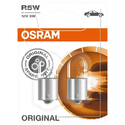 Kuva OSRAM ORIGINAL LINE 5007 02B Polttimo, Vilkkuvalo 12 5 R5W VOLVO: V70 2, S60 I, V50, VOLKSWAGEN: Jetta 4, Polo IV Hatchback, Bora Sedan