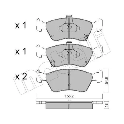 Kuva Jarrupalasarja, levyjarru METELLI 22 0287 0