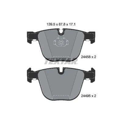 Kuva TEXTAR 2445801 Jarrupalat Kulumisenilmaisemelle BMW: X5, X6