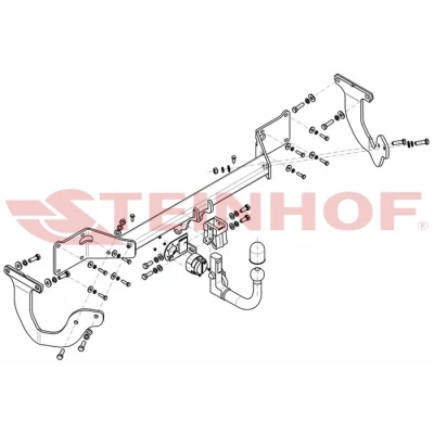 Kuva Vetokoukku, irrotettava CITROËN, FIAT, OPEL, PEUGEOT, TOYOTA OE