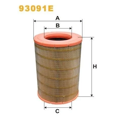 Kuva WIX FILTERS 93091E Ilmansuodatin 445 303 Suodatinpanos