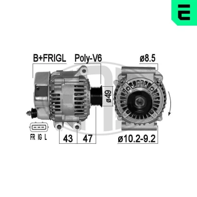 Kuva Laturi MINI MINI, Cabriolet OE 12 31 7 509 342, 515 029, 342