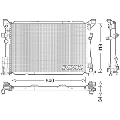 Kuva DENSO DRM17054 Jäähdytin 640 461 34