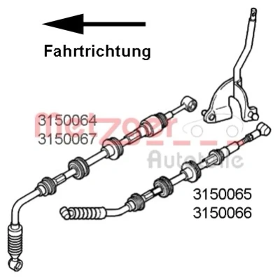 Kuva Vaijeri, vaihteisto CITROËN, FIAT, PEUGEOT OE 1329700080, 2444.T3