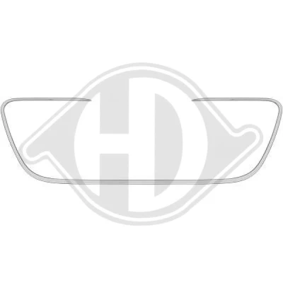 Kuva DIEDERICHS 4244041 Suoja /Koristelista, Jäähdyttimen Säleikkö