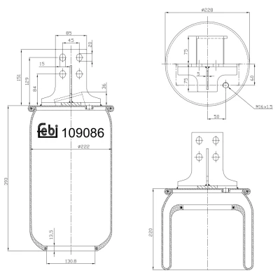 Kuva FEBI BILSTEIN 109086 Metallipalje, ilmajousitus