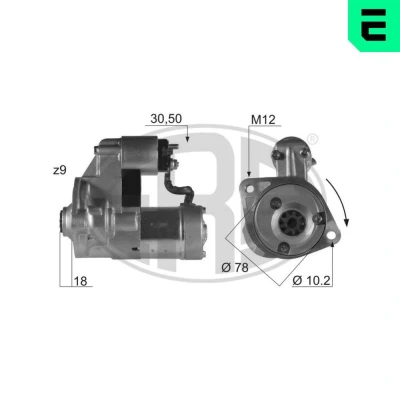 Kuva ERA 220048A Starttimoottori 12 1,4 9 OPEL: Kadett E Sedan