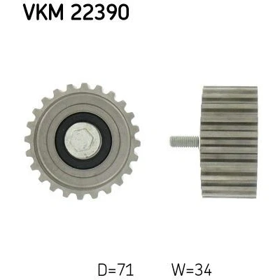 Kuva SKF VKM 22390 Ohjainrulla, Hammashihna Kiinnitysmateriaalilla