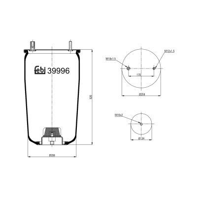Kuva FEBI BILSTEIN 39996 Metallipalje, ilmajousitus