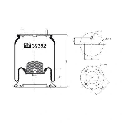 Kuva FEBI BILSTEIN 39382 Metallipalje, ilmajousitus