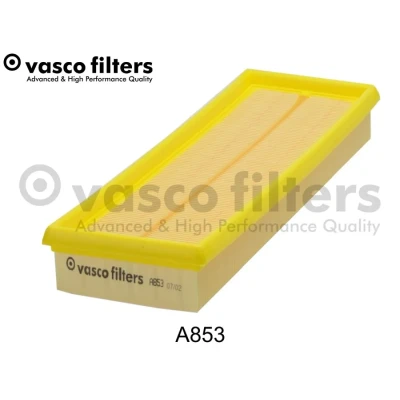 Kuva DAVID VASCO A853 Ilmansuodatin suorakulmainen (rectangular) Suodatinpanos RENAULT: CLIO 2, TRAFIC 2 Kasten, Scénic 1, OPEL: Vivaro A Van