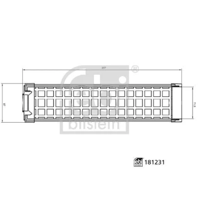 Kuva FEBI BILSTEIN 181231 Ilmansuodatin 357 87 Suodatinpanos