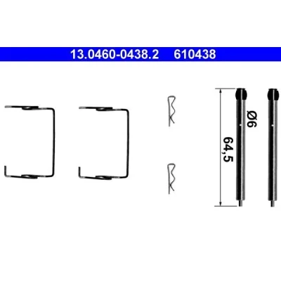 Kuva ATE 13.0460 0438.2 Tarvikesarja, Jarrupala