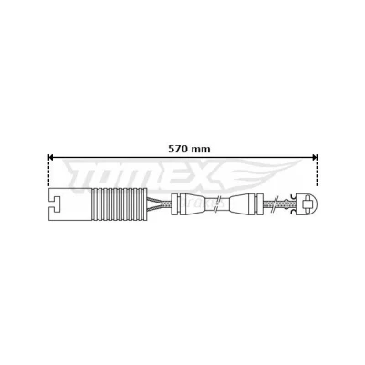 Kuva TOMEX brakes TX 30 31 Jarrupalojen Kulumisen Ilmaisin Etuakseli
