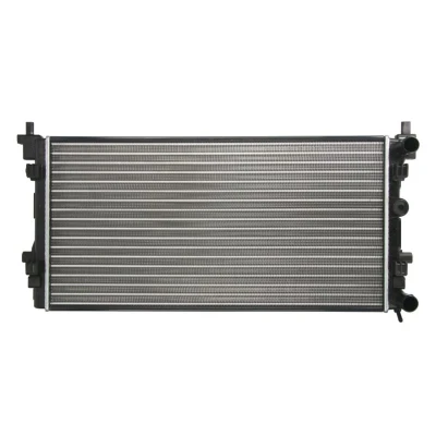 Kuva THERMOTEC D7W061TT Jäähdytin Alumiini ajoneuvoille ilmastointilaitteella tai ilman 650 342 23 Jäähdytysrivat mekaan. kiinnitetyt SKODA: Fabia 2