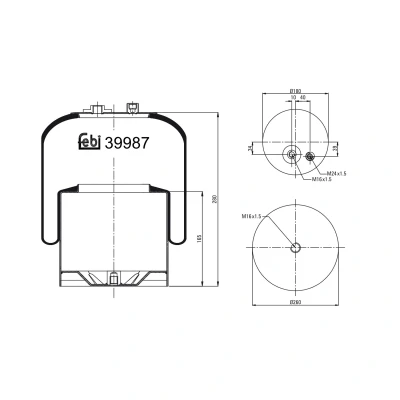 Kuva FEBI BILSTEIN 39987 Metallipalje, ilmajousitus
