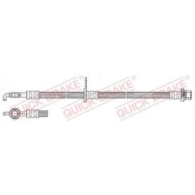 Kuva Jarruletku, Etuakseli, vasen TOYOTA AVENSIS, AVENSIS Kombi, Sedan, COROLLA, COROLLA Sedan OE 9008094132, 9008094200, 909470