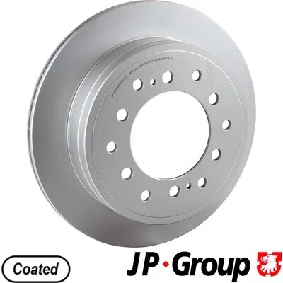 Kuva JP GROUP 4863202400 Jarrulevyt Taka akseli 312 18 6 Tuuletettu pinnoitettu TOYOTA: Land Cruiser Prado 150, 120